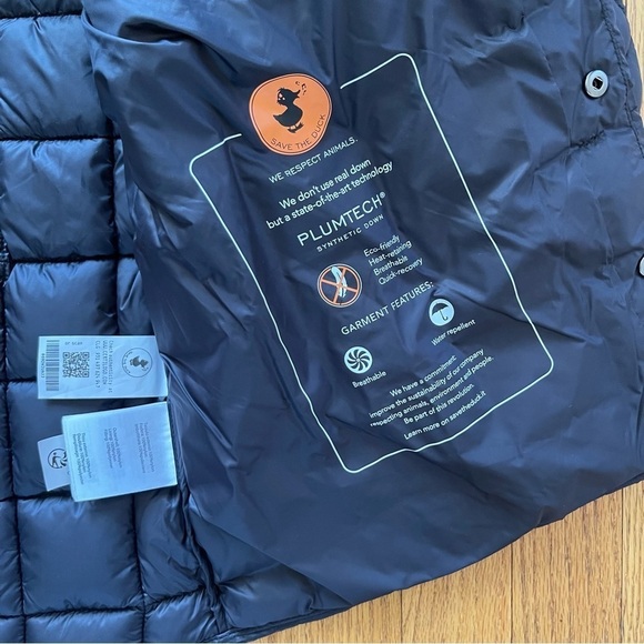 NEW Save the Duck Men's Lightweight Packable Puffer Jacket Black Medium NWT - Picture 6 of 8